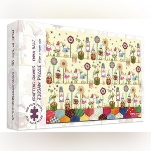 Crafting Gnomes | 1,000 Piece Jigsaw Puzzle by Emma Ball *New in box